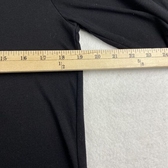 Cuddl Duds Shirt Womens Small Black All Nighter Camping Graphic Crew Neck Top - Picture 10 of 13